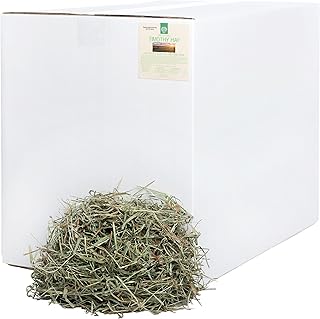 2nd Cutting Timothy Hay for Rabbit, Guinea Pig, Bunny, Chinchilla and Other Small Animals, Premium Natural Hay Grown in The US, Perfect Blend Pet Food, 40 LB (18kg)