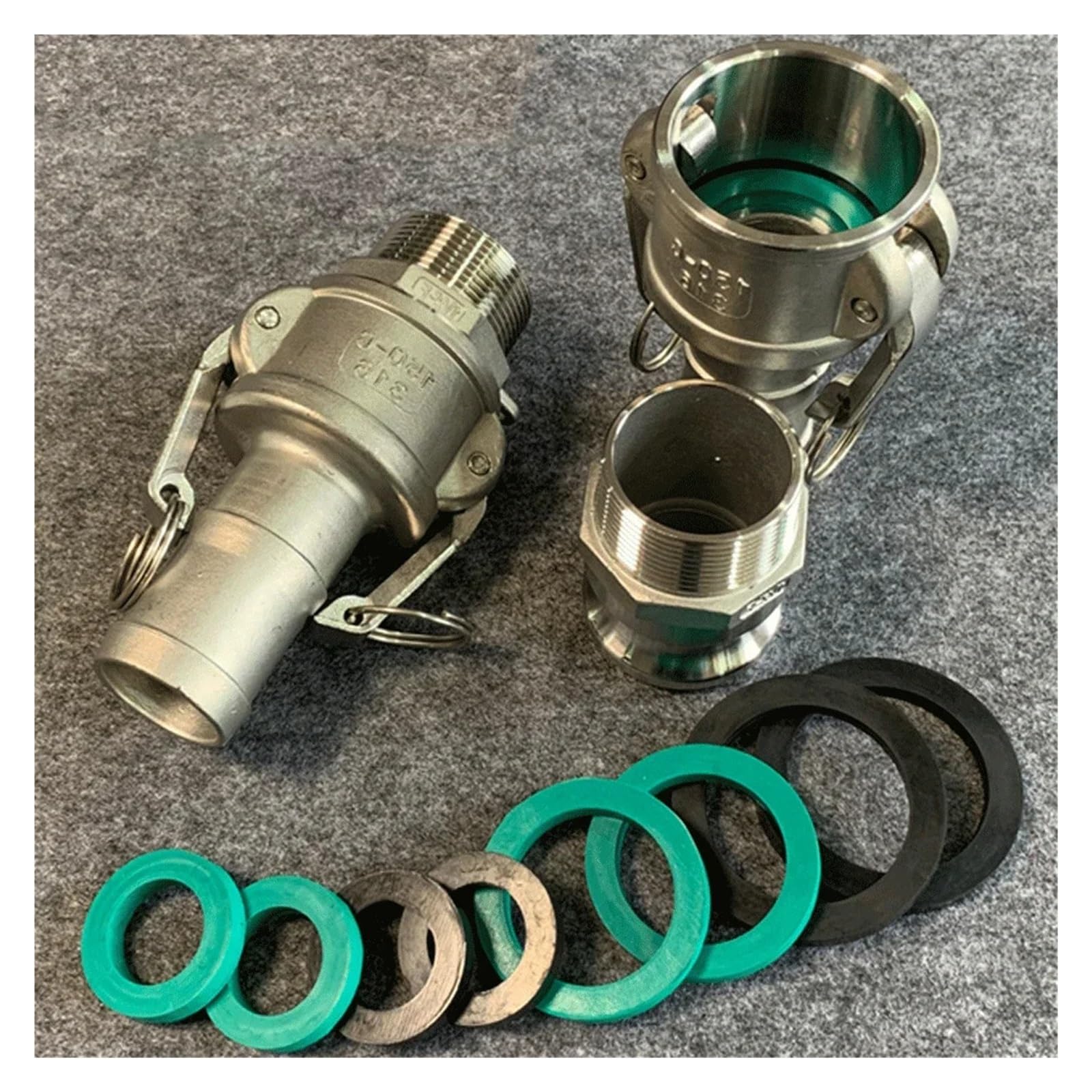 DN15/20/25/32-100 1/2" 3/4" 1" 2"-4" EPDM Camlock Dichtung Fitting Cam Lock Schlauchdichtung for weibliche Kupplung(DN50 49x65x6mm)