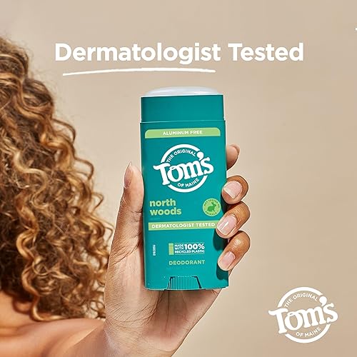 Miniatura 8 de Tom's of Maine North Woods Antitranspirante para hombres y mujeres, con aluminio reciclado, 3.25 onzas, paquete de 2