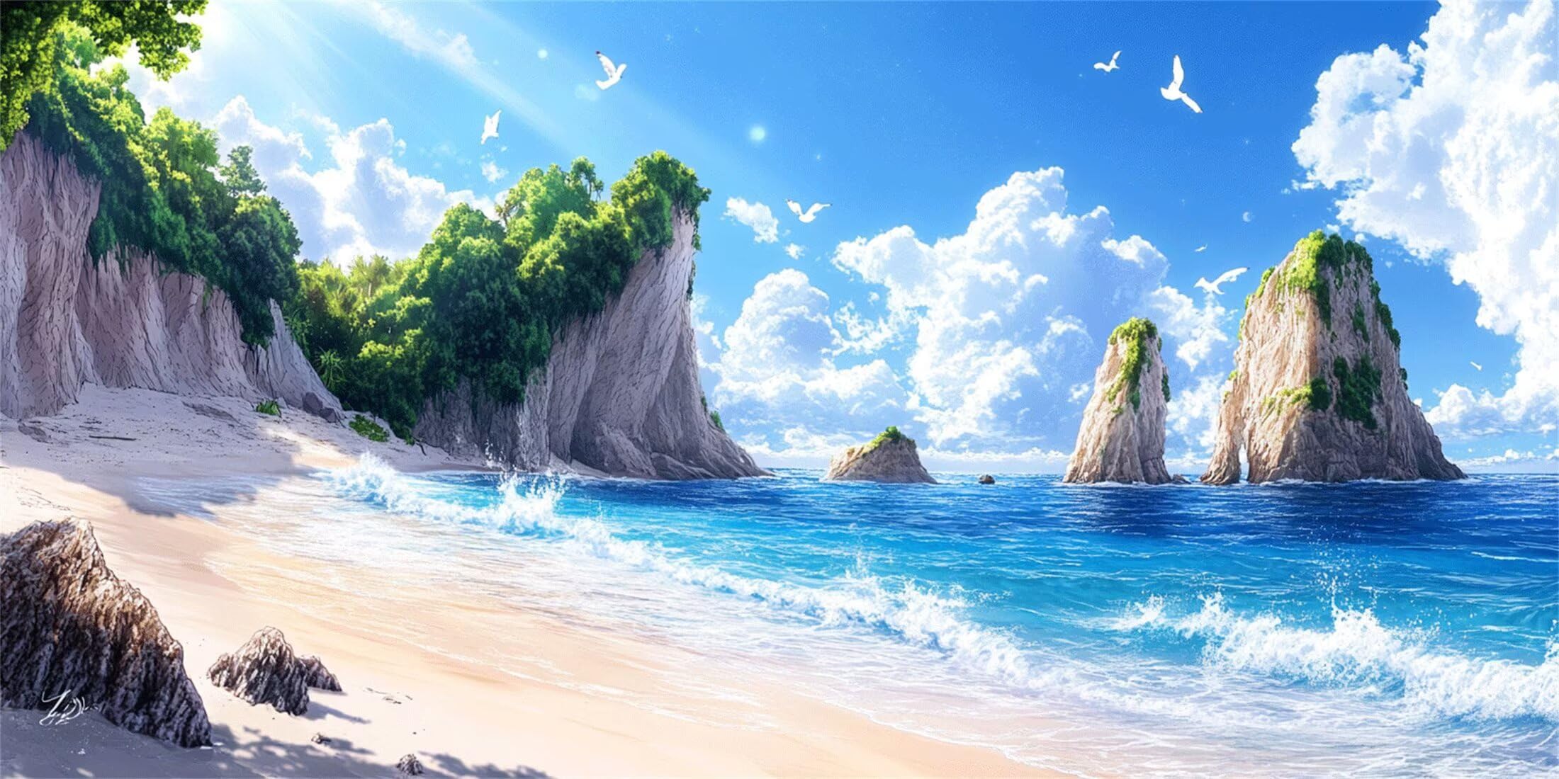 Malarstwo diamentowe w chmurach, dla dorosłych, XXL, plaża dla dzieci, do samodzielnego wykonania mozaiki, zestaw do haftowania krzyżykowego, obraz diamentowy 5D, akcesoria do dekoracji wnętrz, na