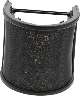 PartyKindom Tela De Explosão De Microfone Mic Shield Cabine Vocal At2035 Microfone Portátil Tela De Metal Tela Portátil Cabine De Voz Portátil Protetor De Microfone Microfone Pop Filtro Black