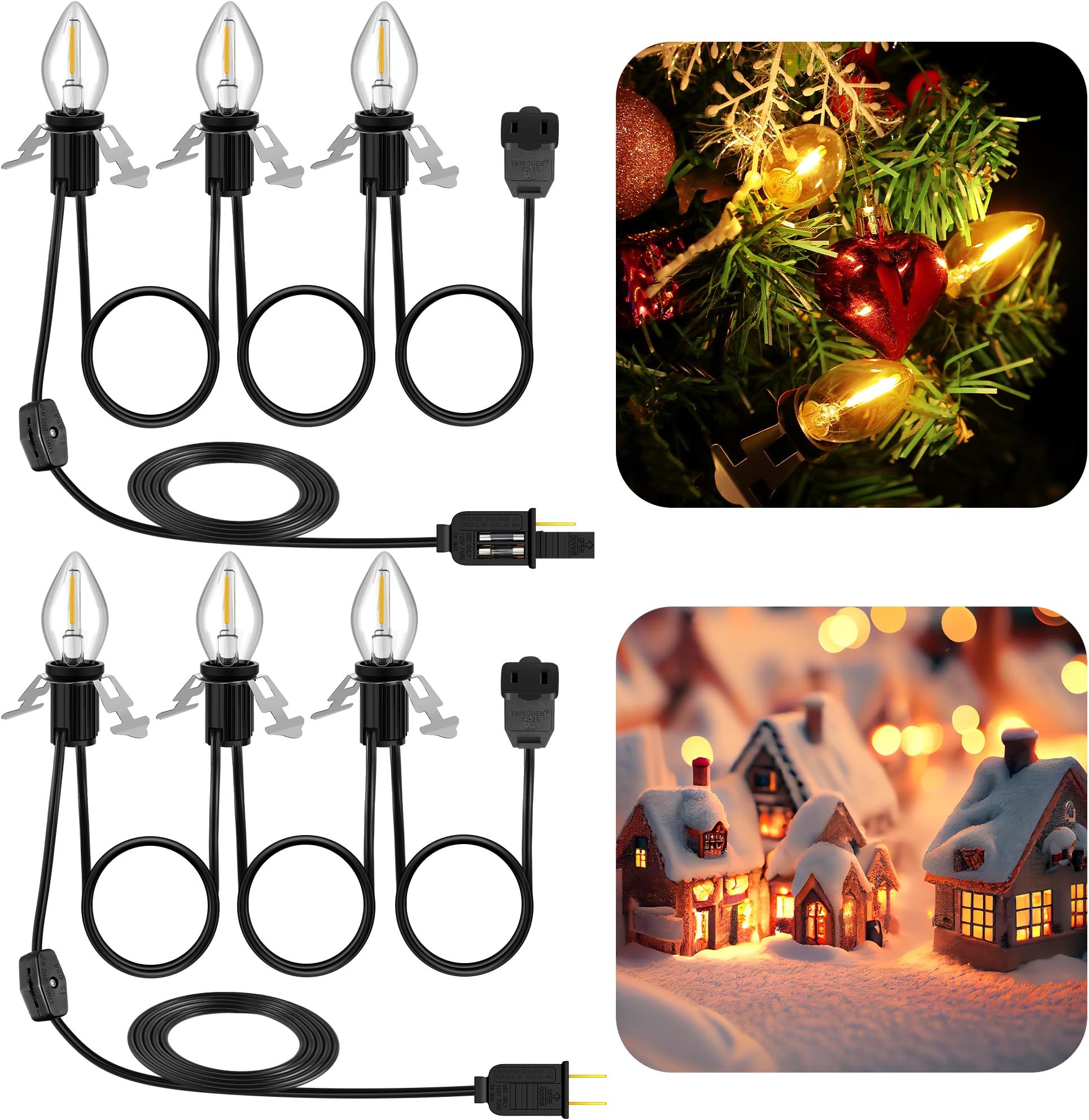 Meonum Accessory Cord with Two LED Bulbs, Blow Mold