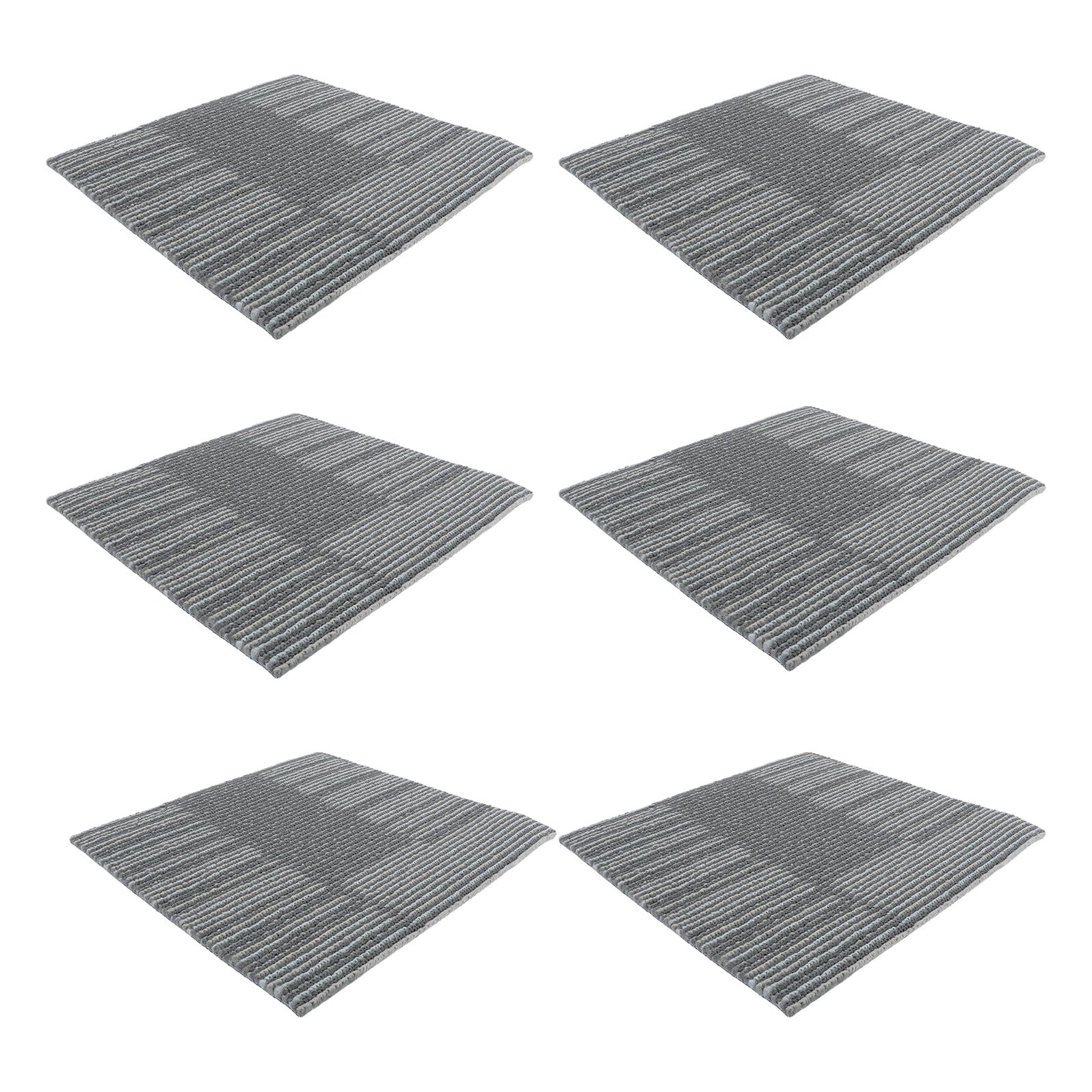 Dalles de moquette autocollantes pour corriger un sol usé sans colle liquide