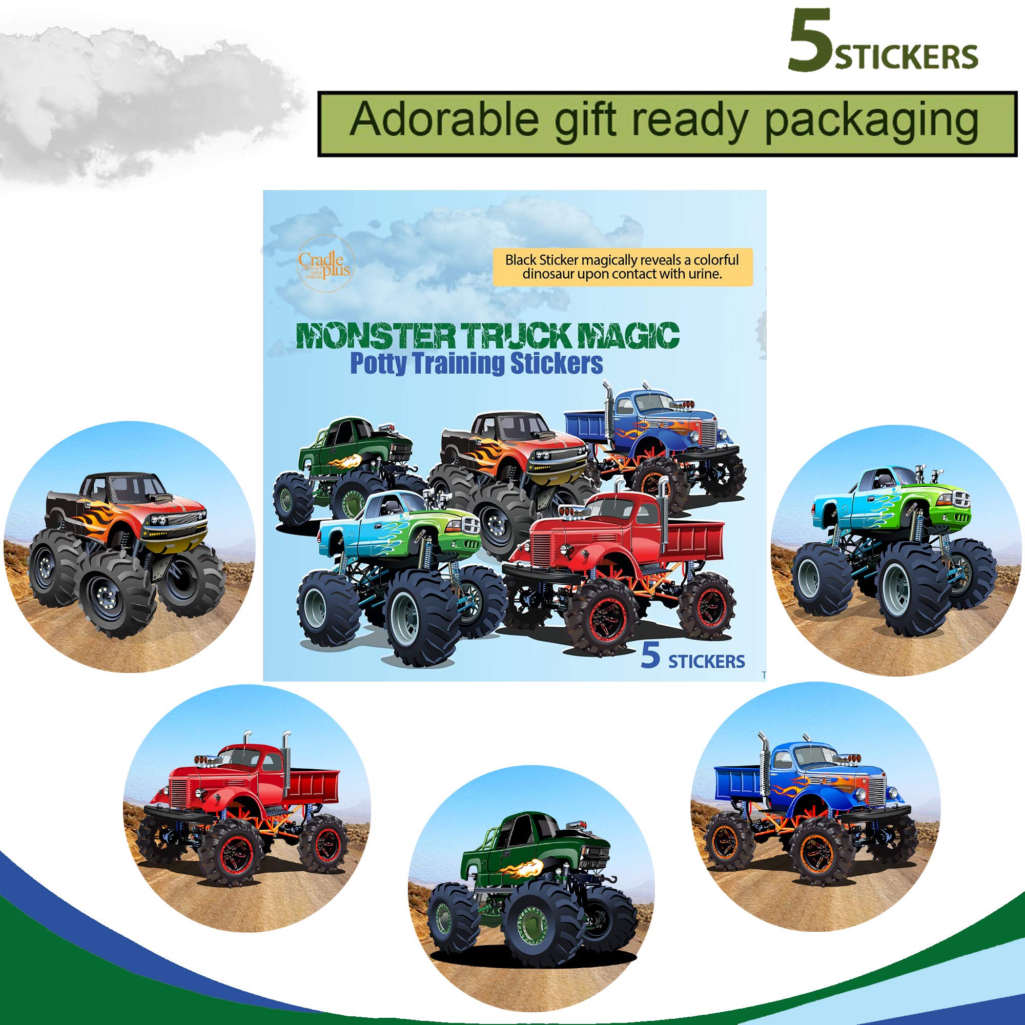 Potty Training Seat Magic Sticker Monster Truck toddler Potty Training