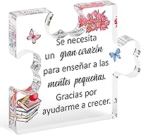 Vista 13 de Regalos de cumpleaños para papá en español de Yopyame - Placa acrílica de rompecabezas para decoración de escritorio de oficina Recuerdo