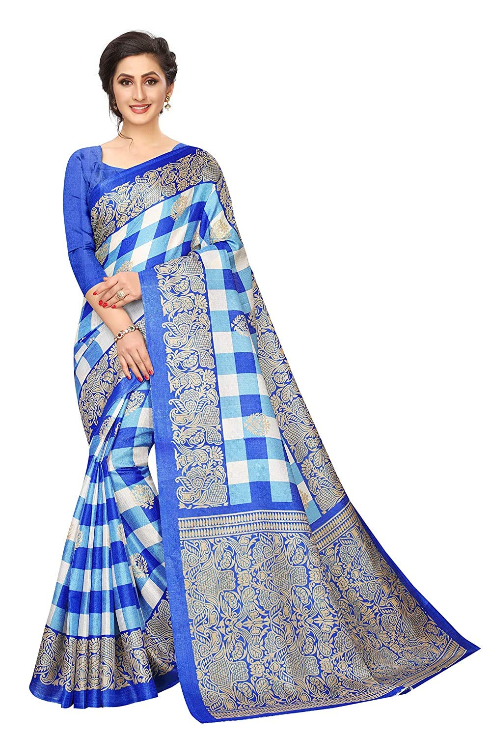 Prutha FashionSaree For Women Half Sarees Under 2019 Beautiful For Women saree free size with blouse piece