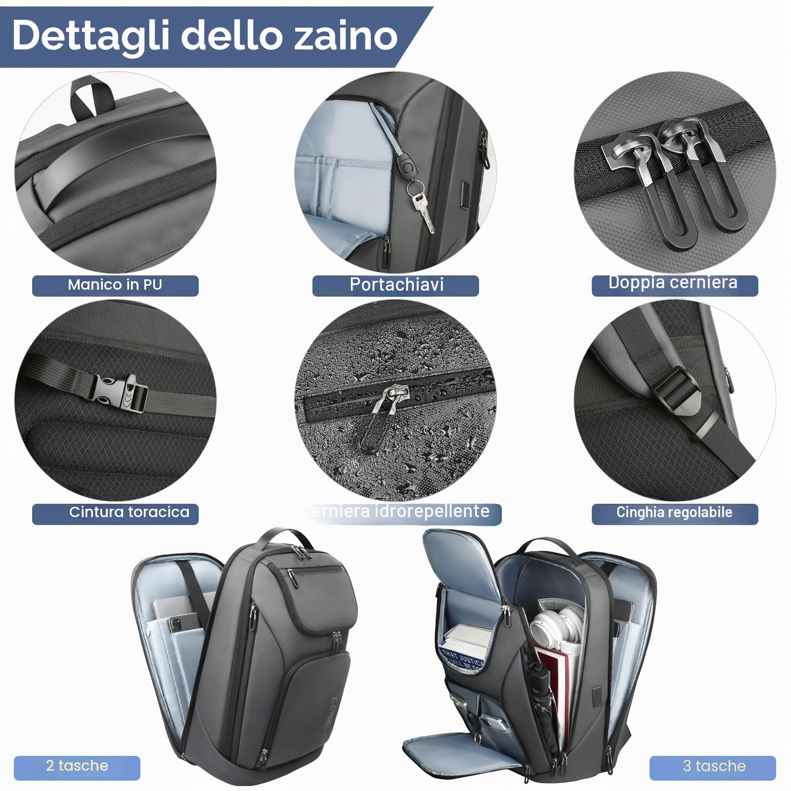 zaino laptop uomo