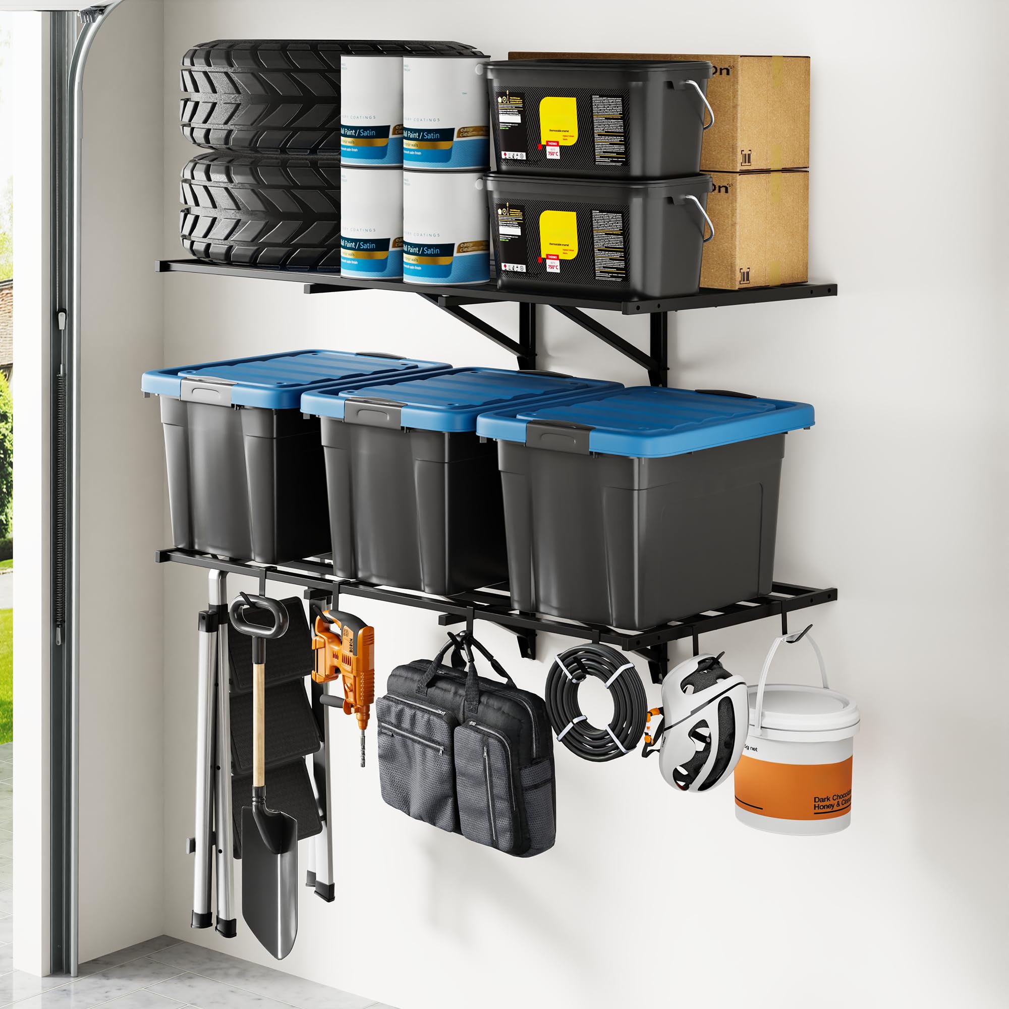 FLEXIMOUNTS 2-Pack 2x4ft Wall Shelving
