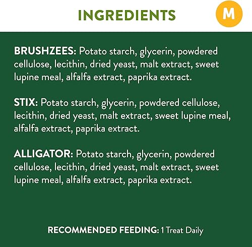 Miniatura 8 de WHIMZEES by Wellness Dental Treats + paquete de alimentos secos para perros masticables sin granos de larga duración, tamaño mediano, 28 unidades +