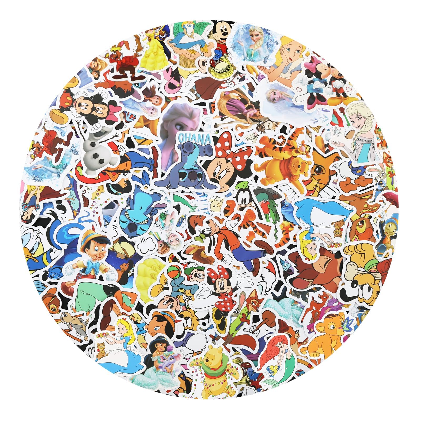 100 PCS Pegatinas Princesa Stickers Pegatinas Niños Autocolantes Princesa Vinilo Estética Impermeable para Monopatín Guitarra Portátiles Teléfonos Bicicleta Maleta para Adolescentes Niñas Adultos