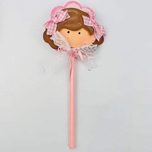 Adorno hecho a mano para lápiz, adorno para bolígrafo, para niñas y amantes de la escritura, aplique en goma eva. adorable adorno de niña para