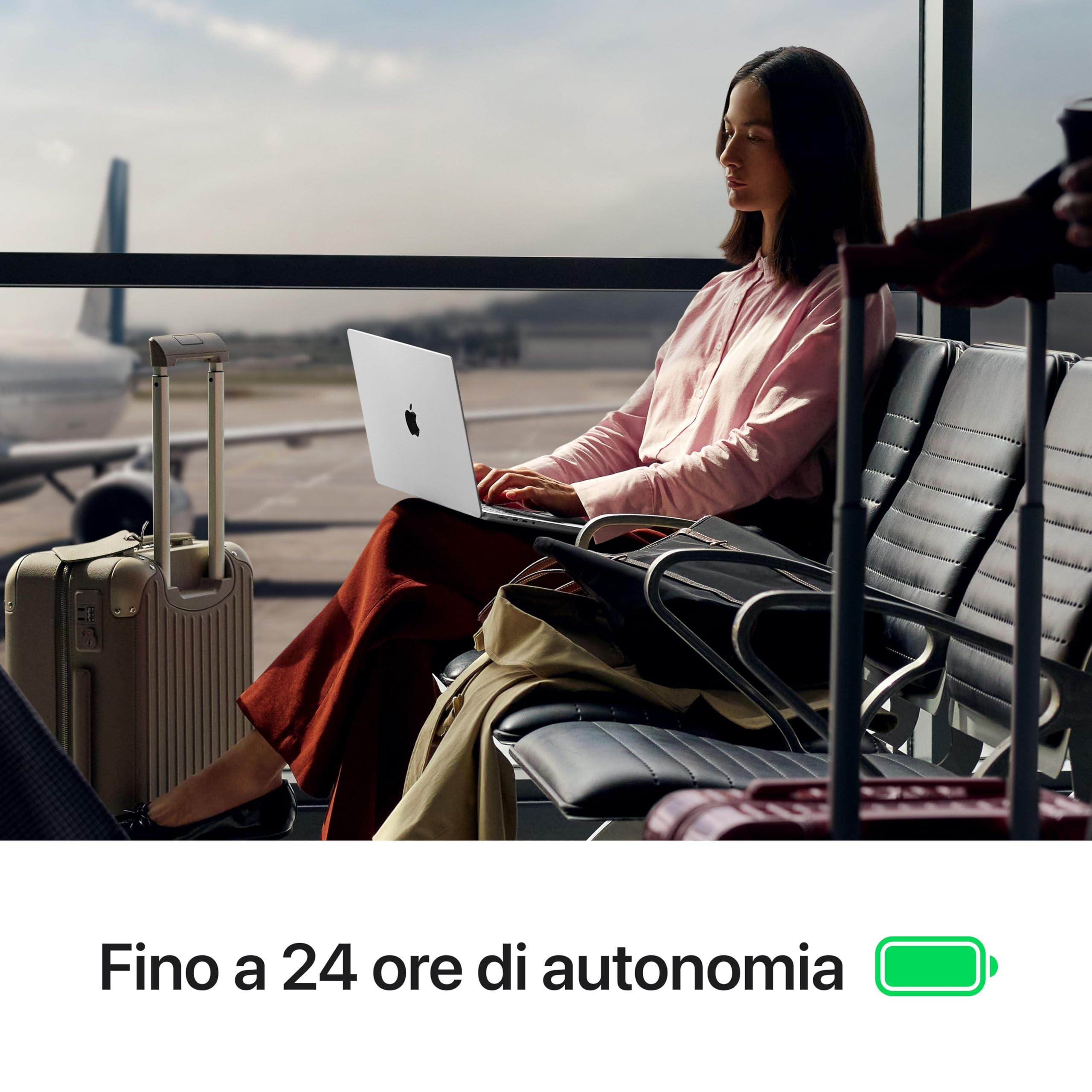 Apple MacBook Pro Portatile con chip M5, CPU 10 core e GPU 10 core: progettato per l’AI, display Liquid Retina XDR da 14,2'', 32GB di memoria unificata, 1 TB SSD, Wi Fi 7; Nero siderale