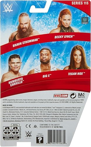 Miniatura 6 de WWE Big E - Figura de acción de la serie 115, figura de acción posable de 6 pulgadas, coleccionable para edades de 6 años en adelante