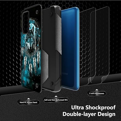 Miniatura 2 de Funda para Samsung Galaxy A23 Galaxy A13 4G5G, Galaxy A04, Galaxy A04S, Galaxy A32 5G, con 2 protectores de pantalla, funda protectora híbrida de