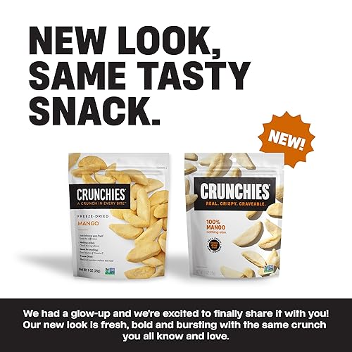 Miniatura 3 de Crunchies Frutas liofilizadas, frutas crujientes 100% naturales, sin OMG y Kosher, paquete de bocadillos de frutas liofilizadas resellables