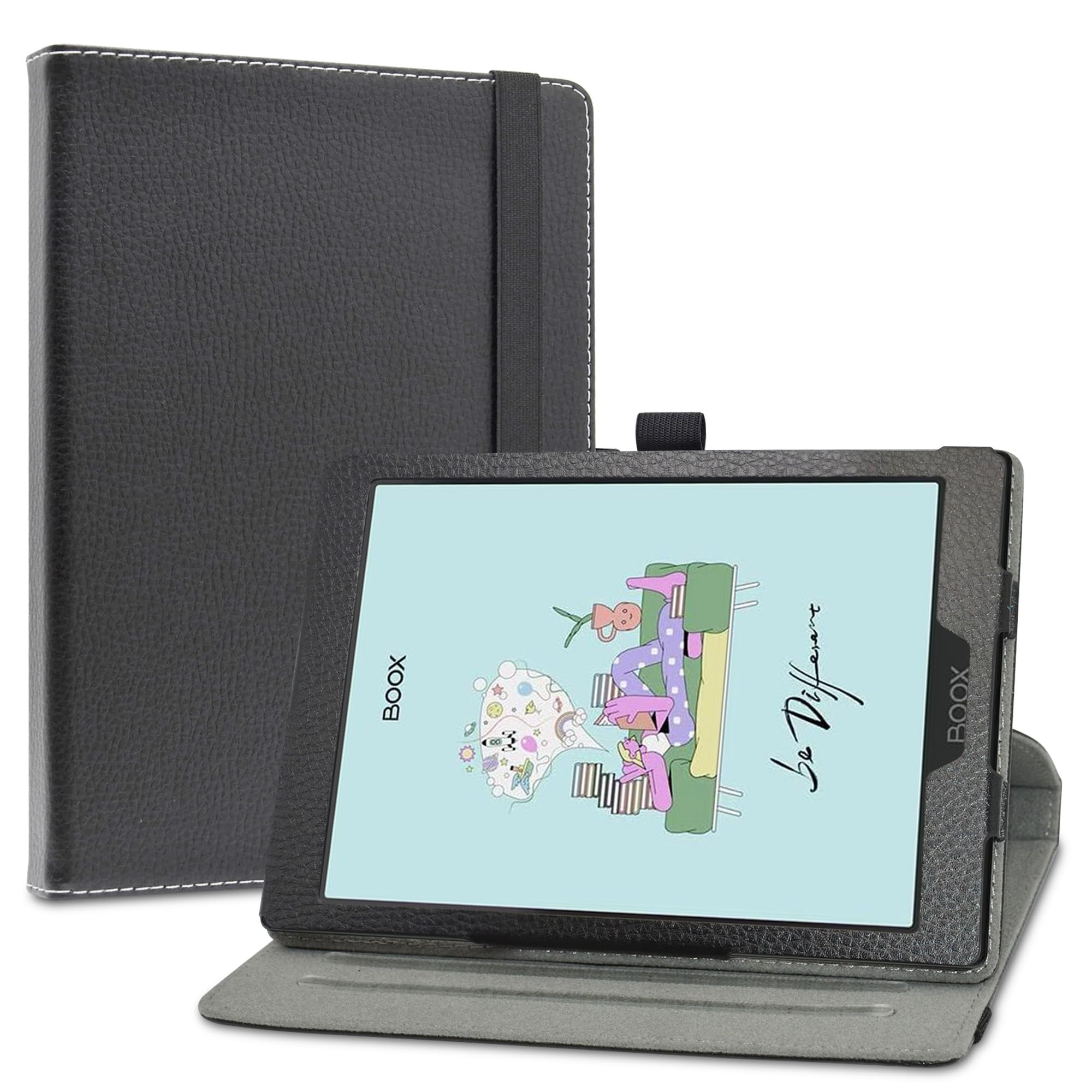 LiuShanRotating Case for BOOX Tab Mini C Tablet,360 Degree Rotation Stand PU With Cute Pattern Cover for BOOX Tab Mini C 7.8 Inches Tablet ePaper Tablet PC,Black