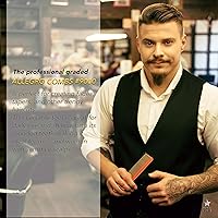 Vista 3 de Allegro Combs 9000 Clipper Blending Cutting Wide Teeth Hair Comb For Fading Barberos Hairstylist Men Women Shower Comb Shampoo Styling 2 piezas