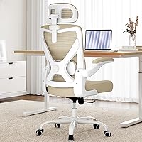 Vista 15 de Silla de oficina ergonómica, silla de escritorio de malla con soporte lumbar ajustable, sillas de juegos de computadora con respaldo alto, sillas