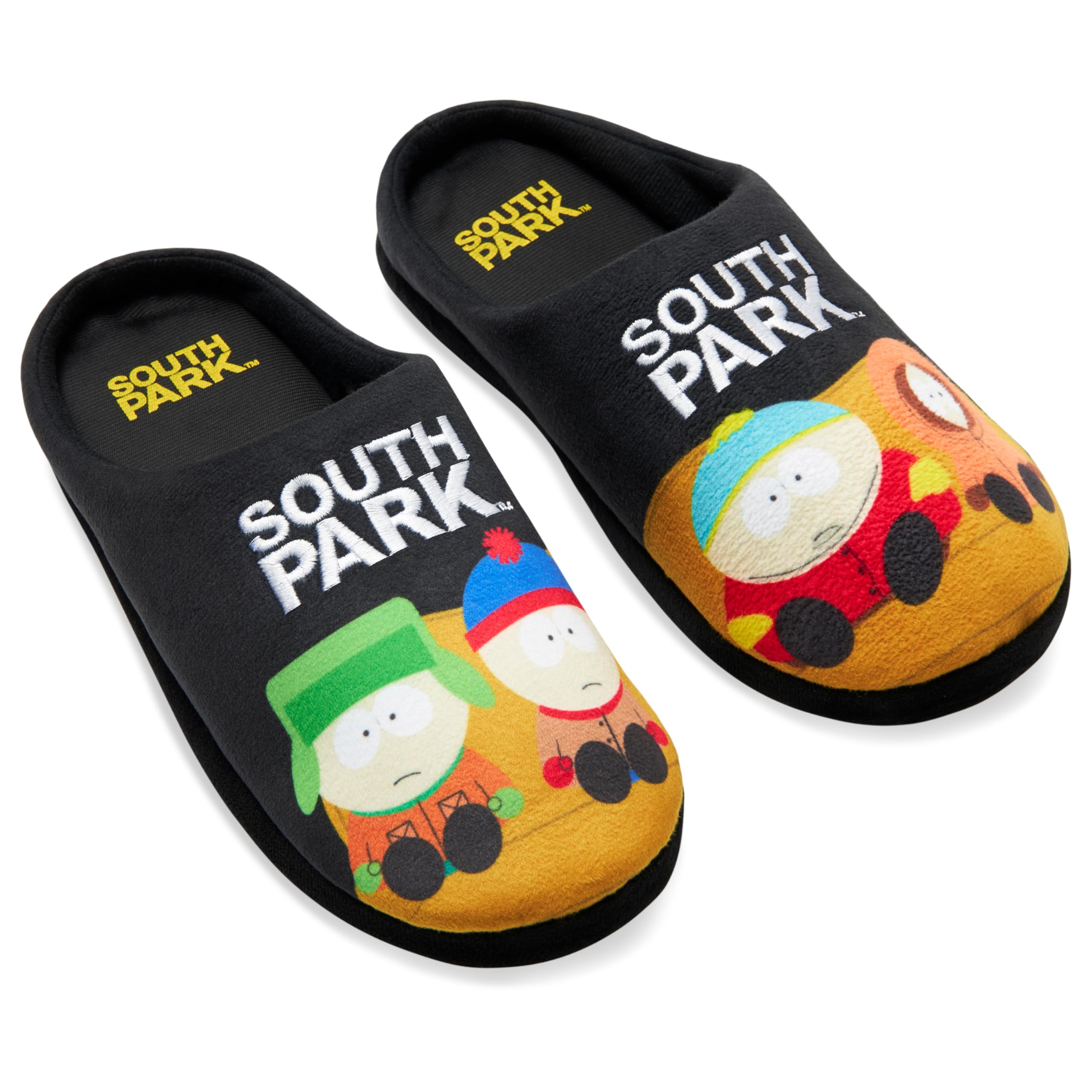 South Park Mens Mule Slippers Non Slip Cosy House Shoes - Funny Gifts for Men