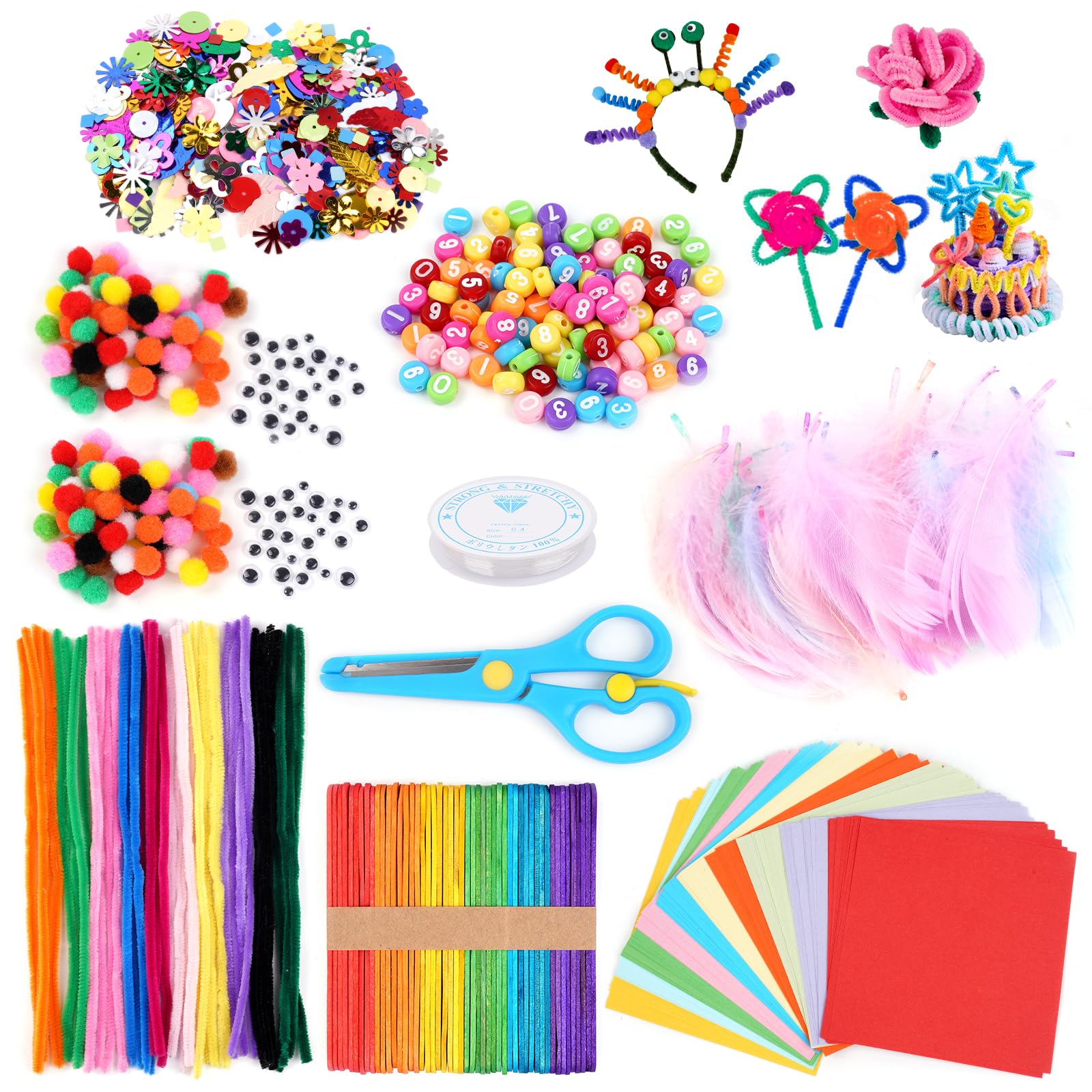 BNUZEIYI Kunst en Ambachten Supplies Kits Materialen Set voor Kinderen