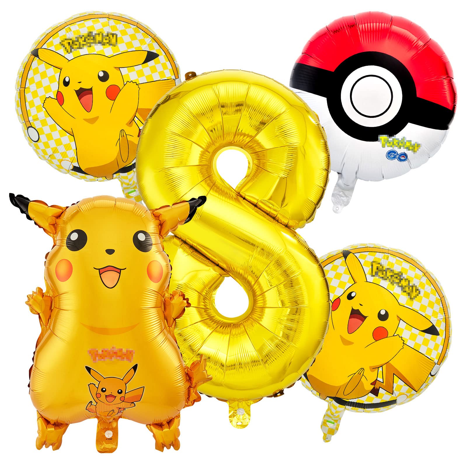 Buy Ainvliya 8th Birthday Decorations, 7 Pcs Birthday Balloons Set