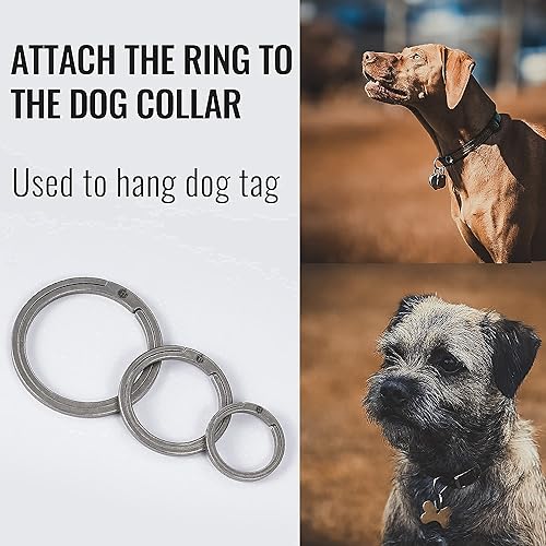 Miniatura 9 de KeyUnity KM05 Ti Abrebotellas Mosquetón Llavero Clip & KA02 Titanio Plano Llavero Set Bundle