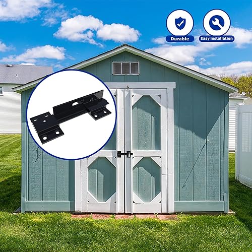 Miniatura 6 de KSWLOR Cerradura de puerta abatible de 6 pulgadas con agujero para candado, pestillo de puerta ajustable de aleación de aluminio adecuado para