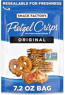 Original Pretzel Crisps, Non-GMO, 7.2 oz Resealable Bag
