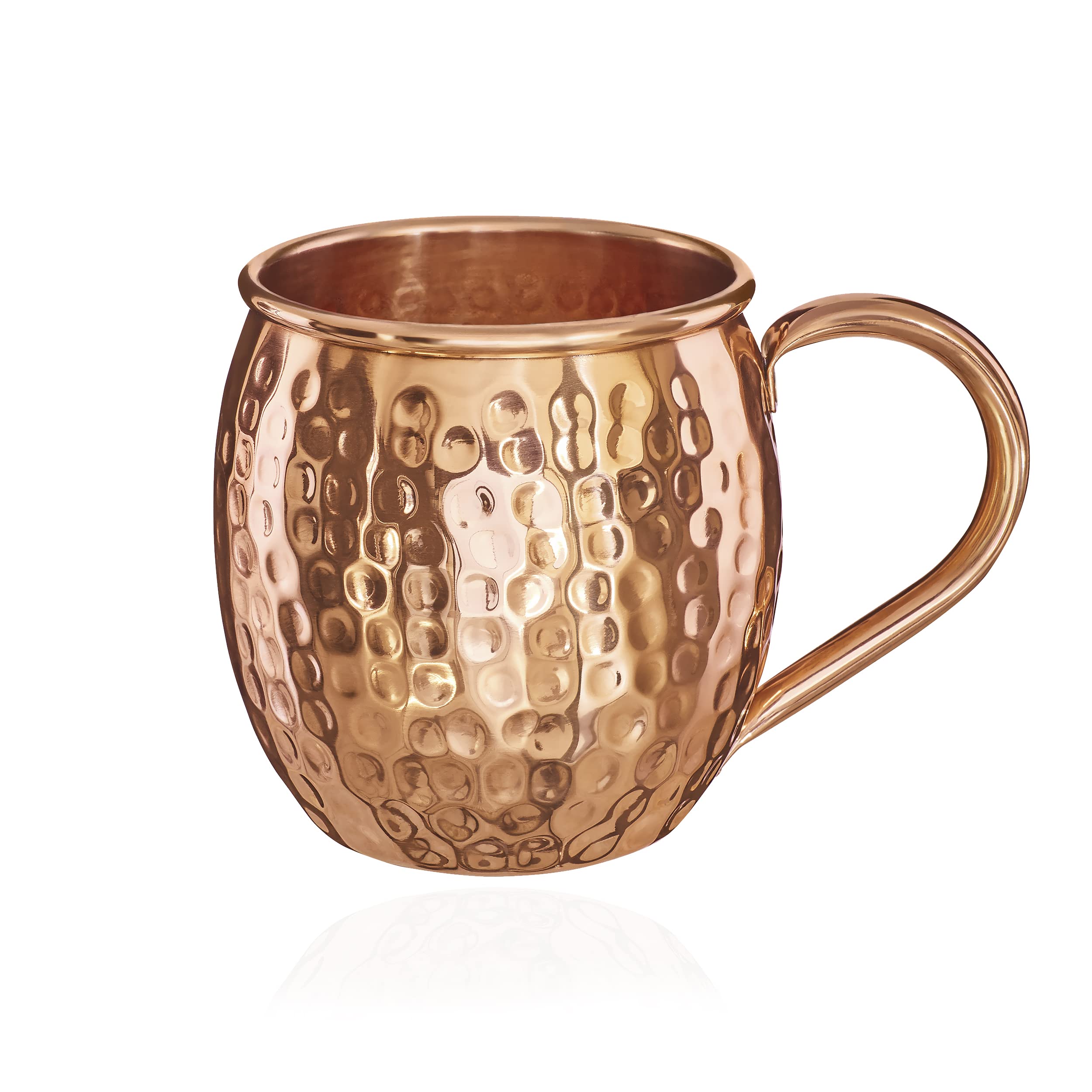 NKlaus 140g tazza di rame puro 100% Ayuverda tazza ovale Moscow Mule 500ml 11261
