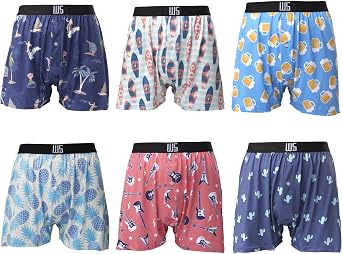 Warriors & Scholars | Mens boxer Shorts | Boxer shorts for men pack of 6 | Printed Mens underwear | Men boxer short underwear