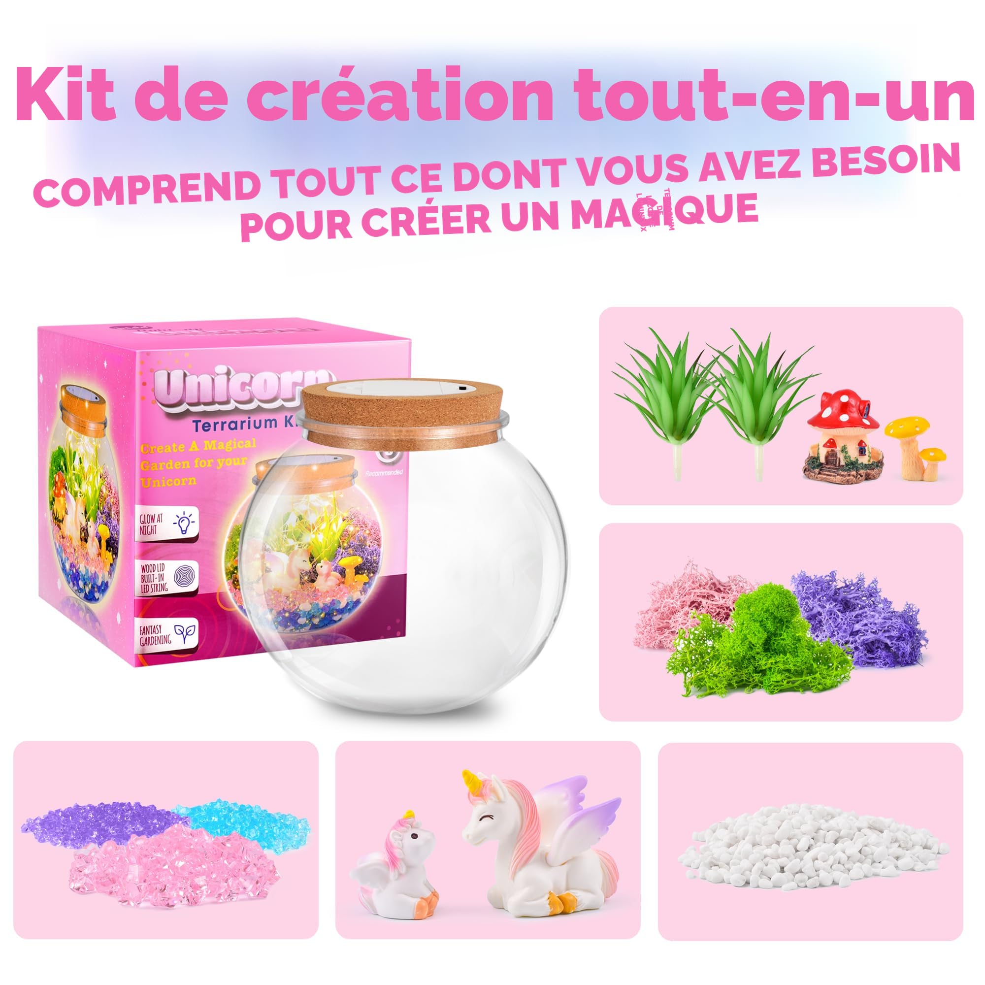 Ensemble de terrarium lumineux à faire soi-même Discovery Mindblown, apprentissage pratique, anglais, 6 ans et plus | Canadian Tire