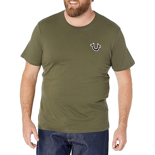True Religion Men's Buddha Logo Short Sleeve Tee