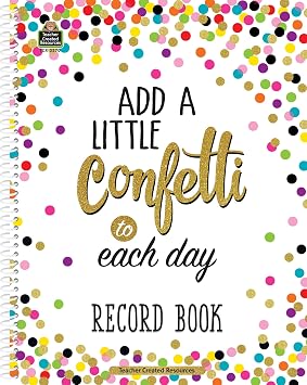 Teacher Created Resources Confetti Record Book TCR3570