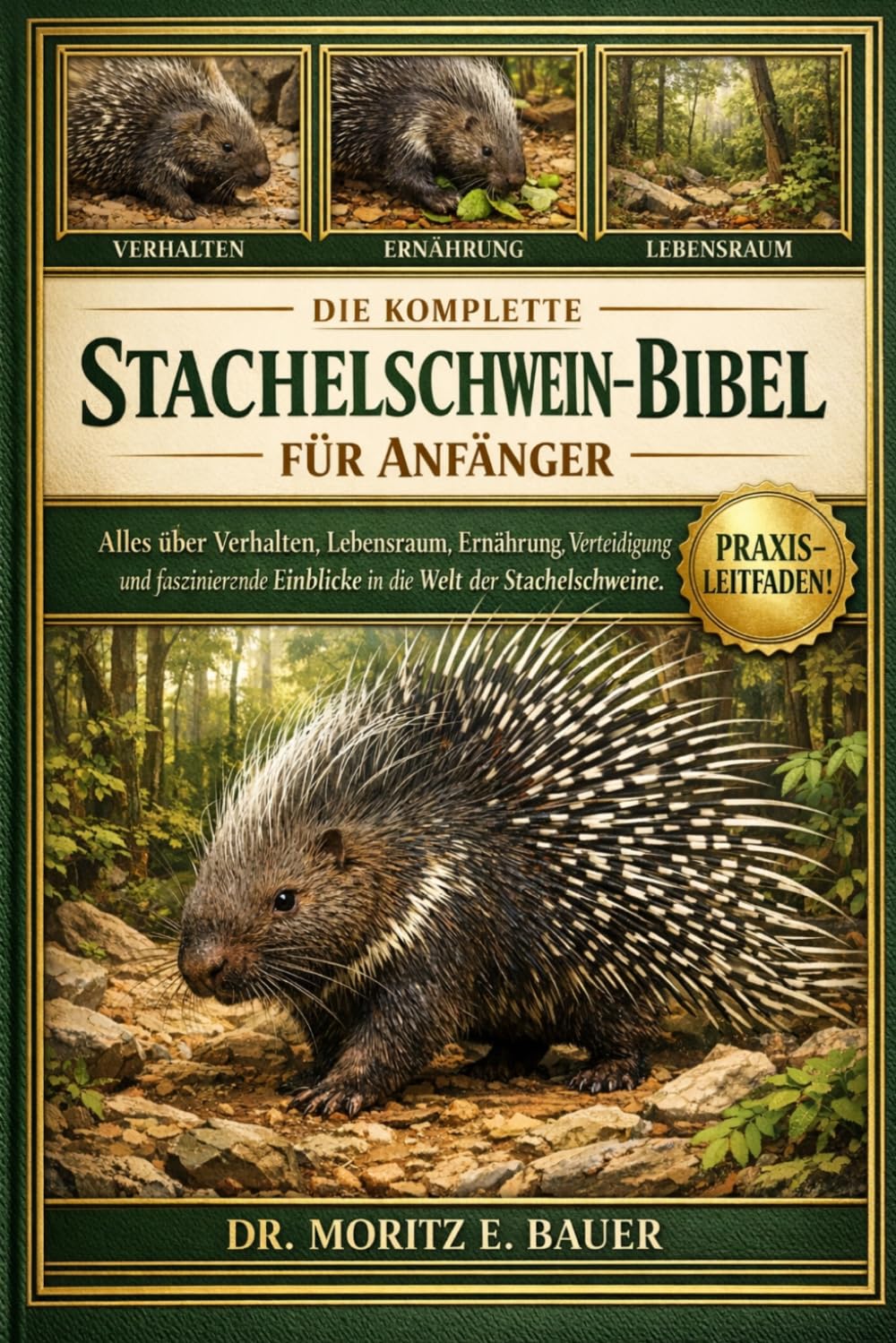 DIE KOMPLETTE STACHELSCHWEIN-BIBEL FÜR ANFÄNGER: Alles, was Sie über Stachelschweine wissen müssen : Verhalten und Anpassungen.....Gesundheitsaspekte, ... wichtiges Wissen für Anfänger und Liebhaber.