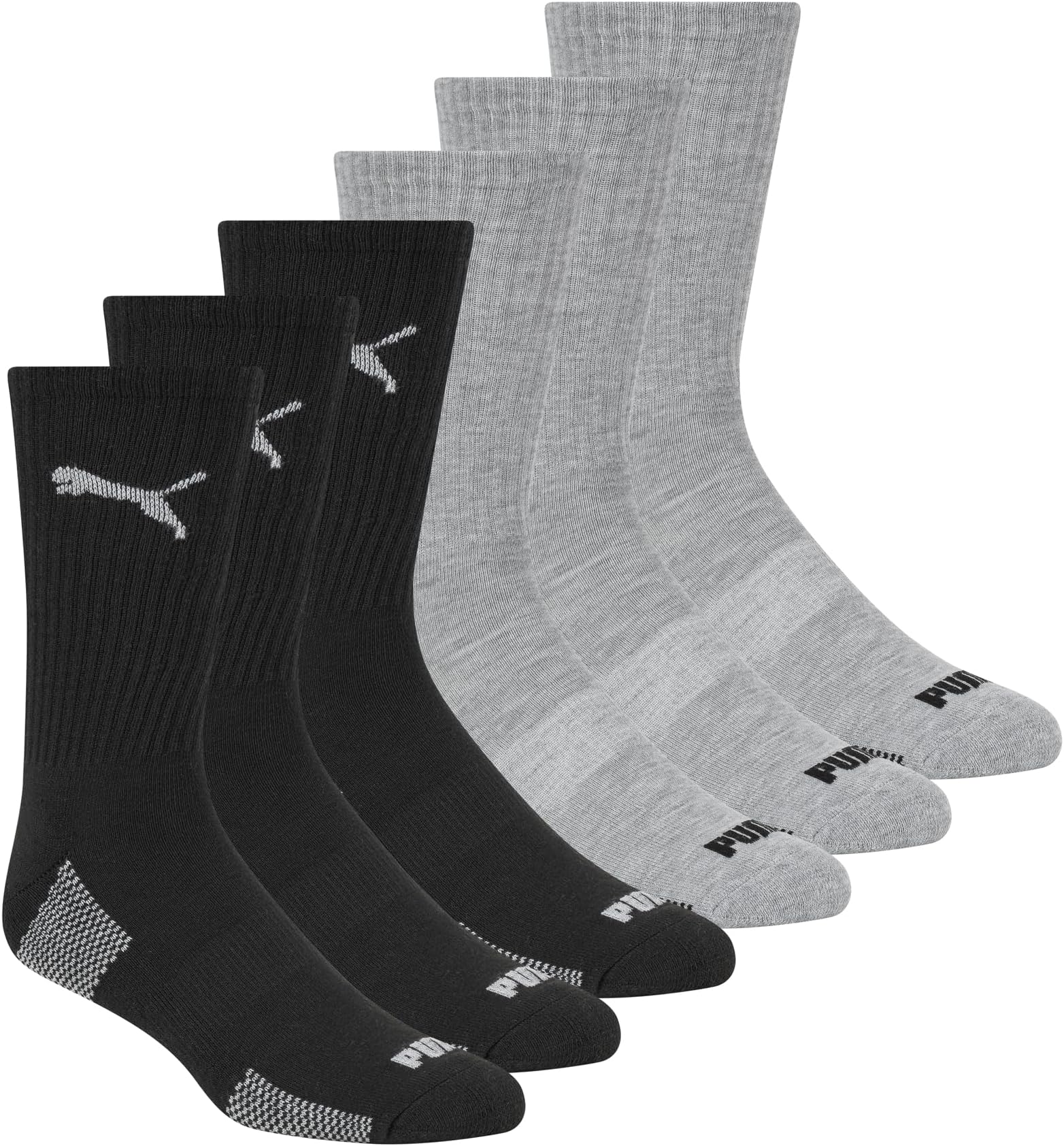 mens 6 Pack Crew Socks