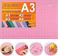 Vista 13 de Estera de corte autocurativa de 9"x12" de densidad mejorada, alfombrilla de corte rotatoria Idemeet para manualidades, protector de mesa de 5 capas