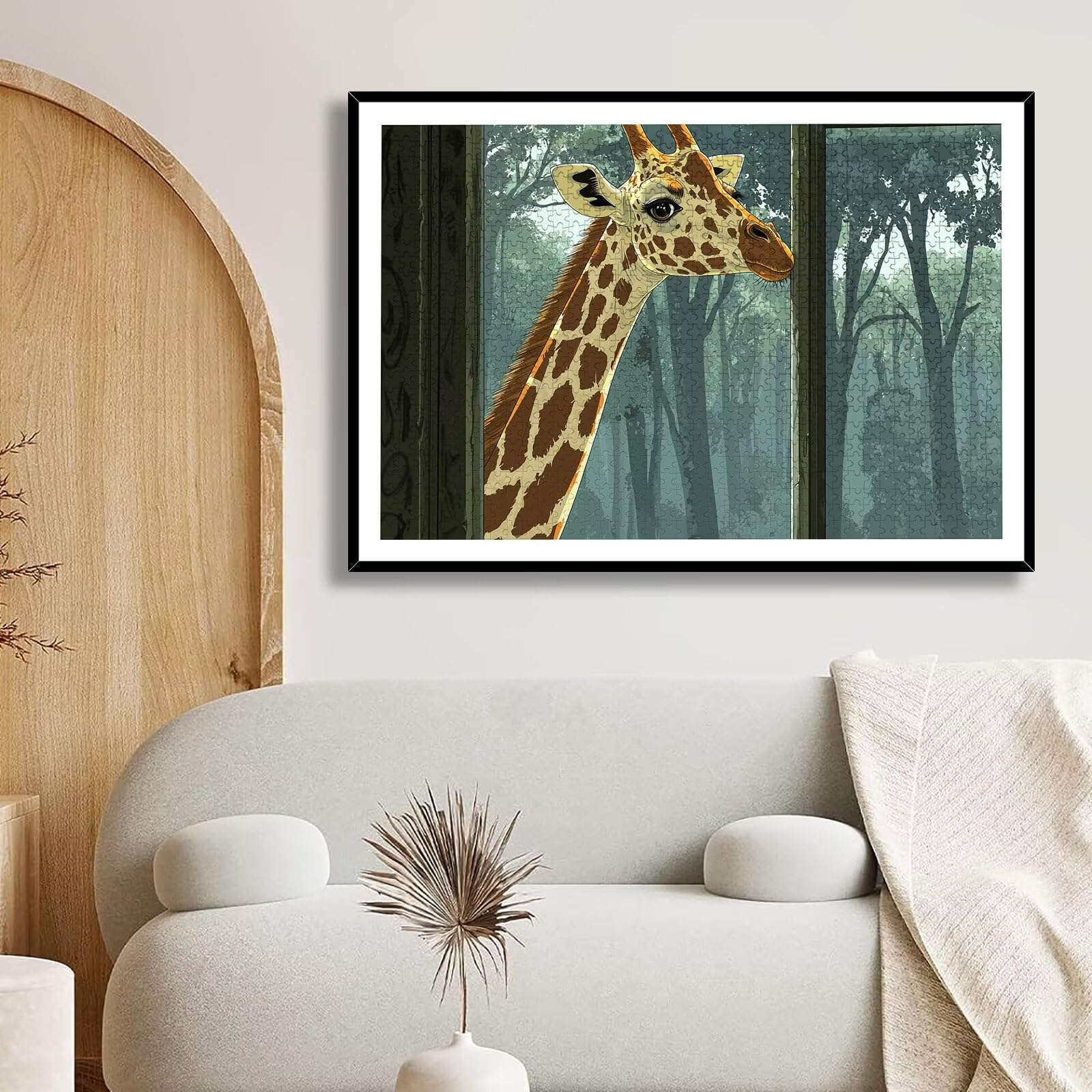Puzzle 3000 Pezzi Giraffa, Puzzle Animale 3000 Pezzi Arte per Adulti e Bambini, Misura: 122x81 cm, Puzzles Legno per Adulti con Squisita Scatola di Imballaggio, Idea Regalo Donna, Regalo Uomo, -8981