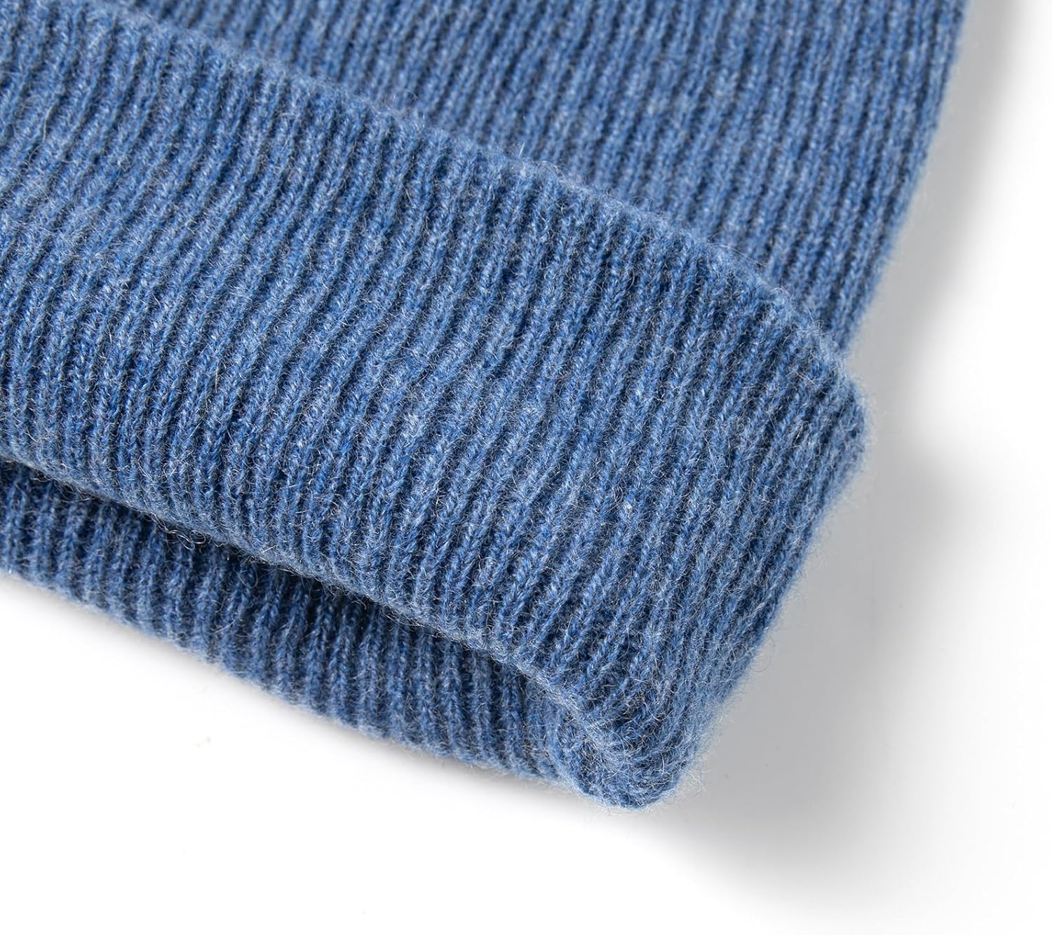 100% Pure Cashmere Double-Layered Beanie Hat for Women & Men, Winter Warm Soft Unisex Ribbed Skull Cap Hat - Image 4