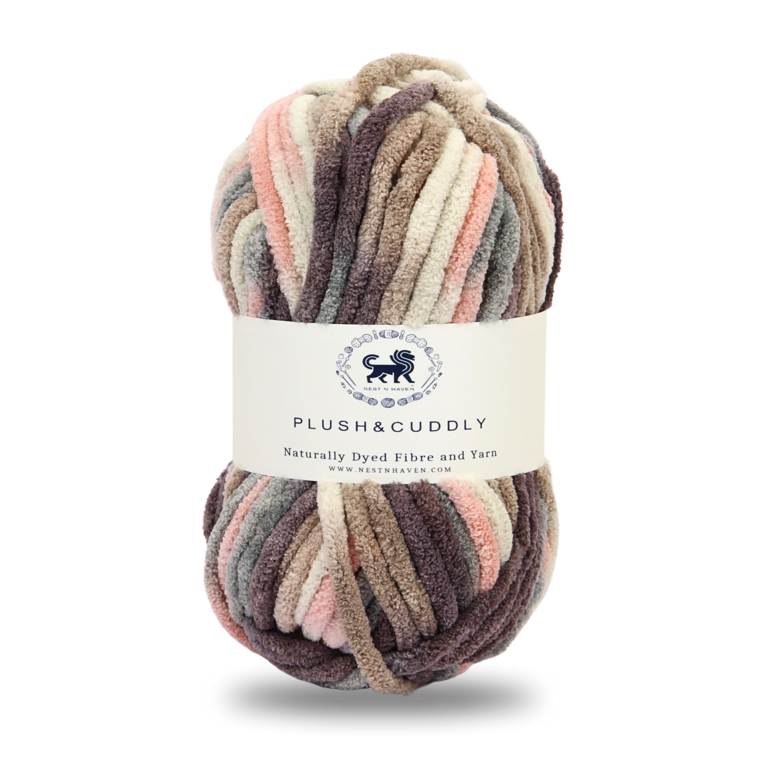 NESTNHAVEN, Plush & Cuddly, Chenille Yarn Supersoft Knitting Wool Ball, (1 Ball/100 Gram Each) Multi Colour Ball Suitable for Craft, Babywear, Baby Blankets, 5 Bulky, Shade no - NNHB003 (B0CQPBF75V) Amazon Price History, Amazon Price Tracker