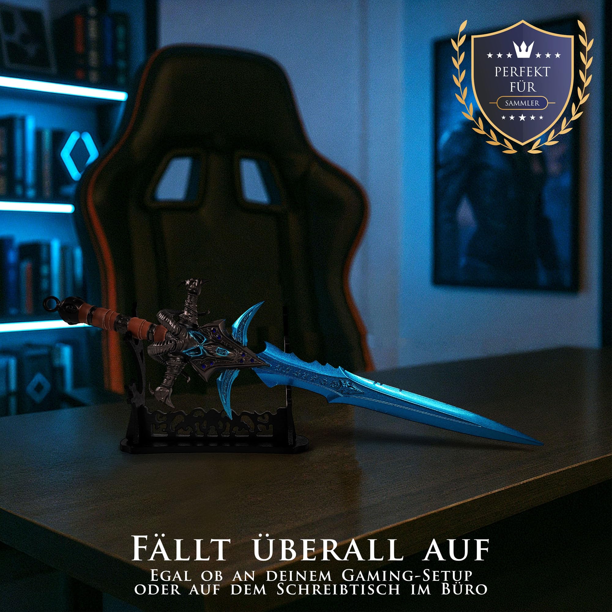 World of Warcraft Frostmourne Deluxe 30 cm Brieföffner Schwertform Basis Accessoire