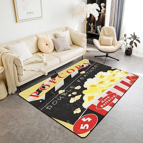 Miniatura 29 de Alfombra de área de rana de 5 x 7 pies, bonita alfombra familiar de ranas de dibujos animados para sala de estar, dormitorio, decoración temática