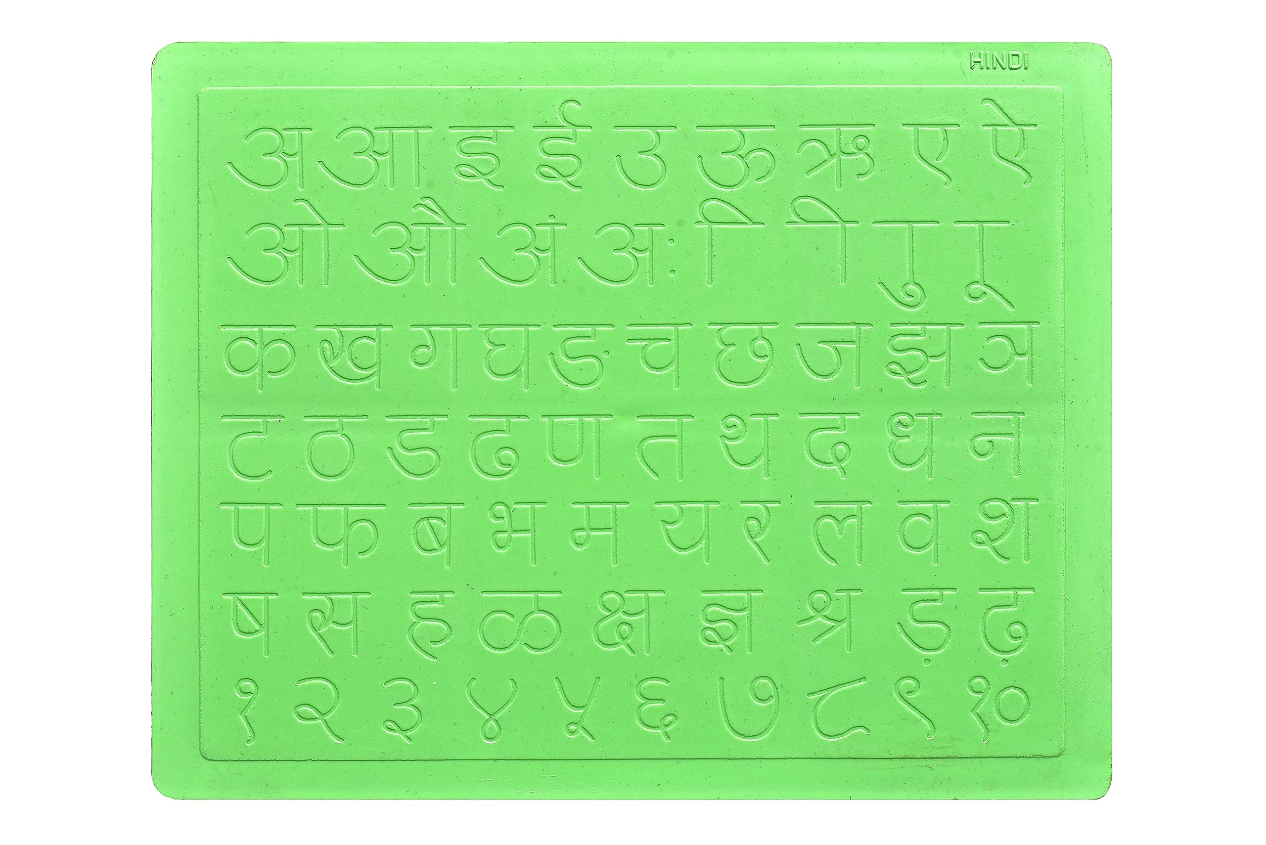 Hindi Carved Alphabet Plastic Small Size