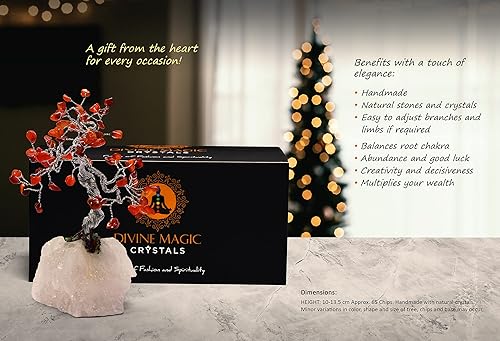 Miniatura 7 de Cornalina curativa buena suerte árbol de dinero abundancia decoración del hogar decoración de cristal árbol escultura regalo figura buena salud