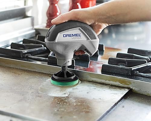 Miniatura 2 de Dremel Versa Accessory PC367-3 Power Scrubber - Almohadilla de limpieza de cocina, perfecta para limpiar ollas y sartenes, estantes de horno y
