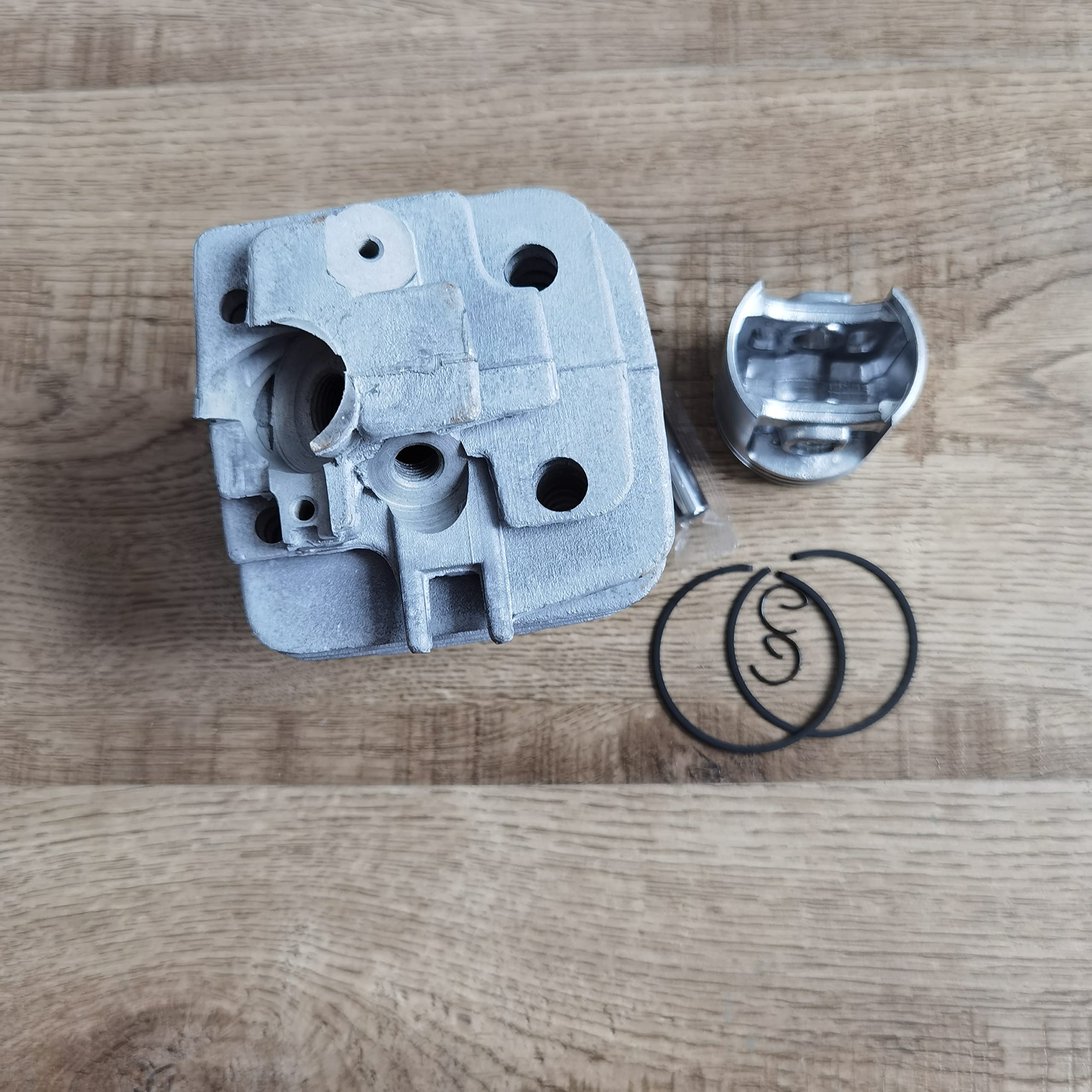 DUNLAP Zestaw tłoka cylindra platerowanego Nikasilem pasuje do części zamiennych do pił łańcuchowych MS361 47MM