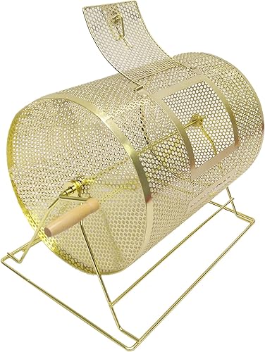 Miniatura 6 de FixtureDisplays® Tambor de rifa de metal, vaso de sorteo de la suerte, hilandero de lotería para puerta de fiesta, tambor de 12 pulgadas de