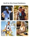 SLENPET Mini Waist Clip Fan and Necklace Fan 2 in 1, Low Noice Personal Belt Fans with Durable Bouncy Hook, 23 Hours Working Time, 3 Speeds Cooling Mode for Outdoor Working, Cycling, Hiking, Fishing gallery image