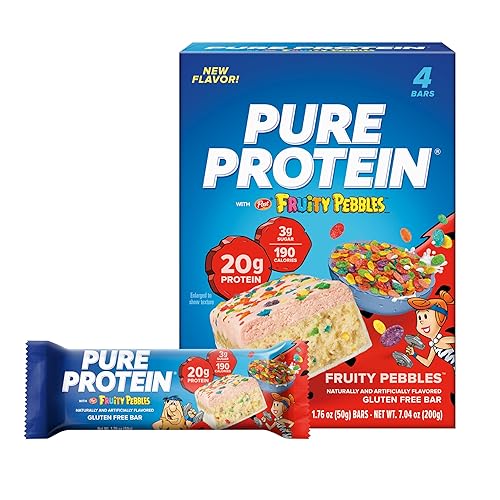 Pure Protein Fruity PEBBLES™ Protein Bars – 20g Protein, 3g