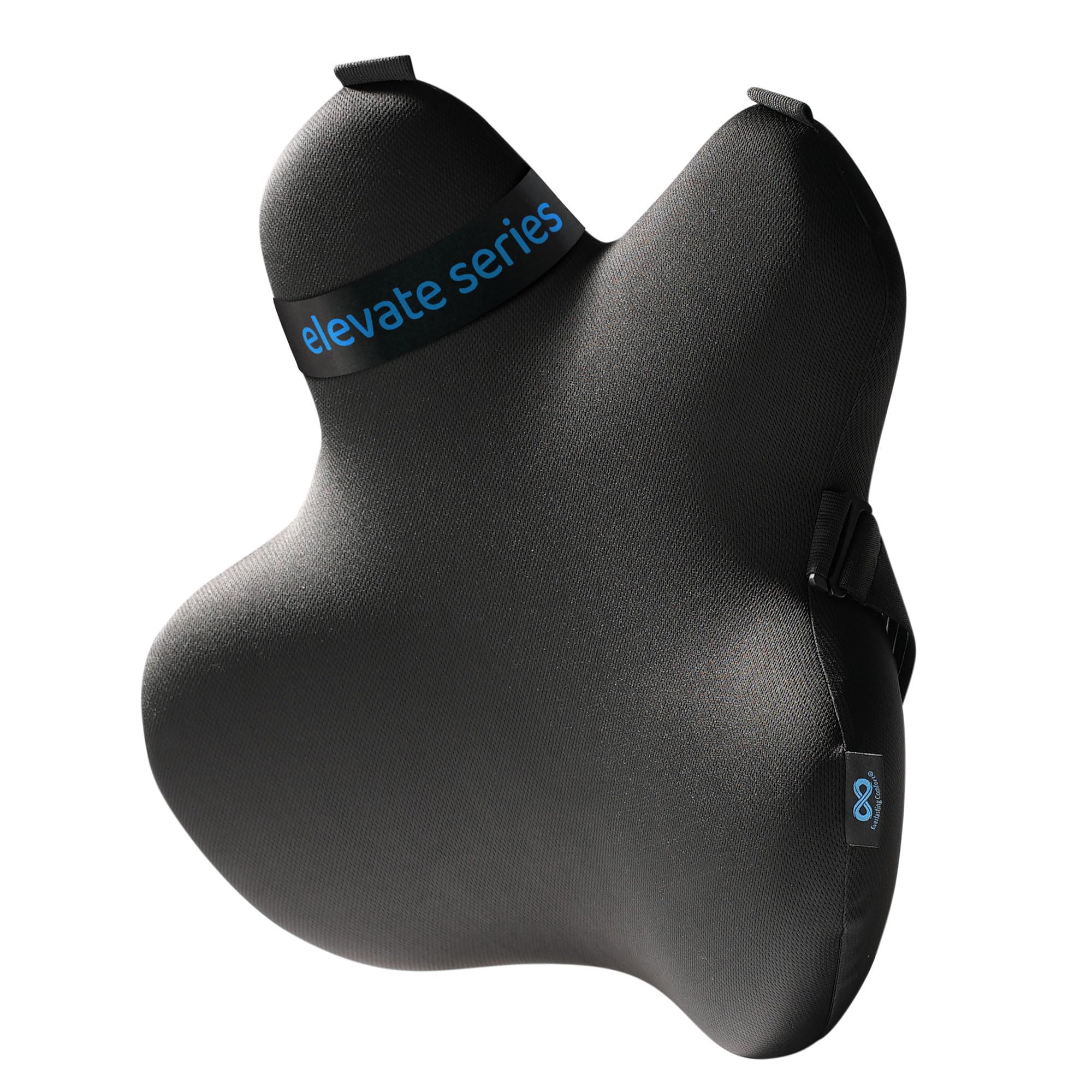 Everlasting Comfort Premium Lumbar Support Pillow for Office Chair - Elevate Series Back Cushion for Car Seat, Desk Chairs -Promotes Better Posture, Back Pain Relief - Work, Gaming & Home Essentials