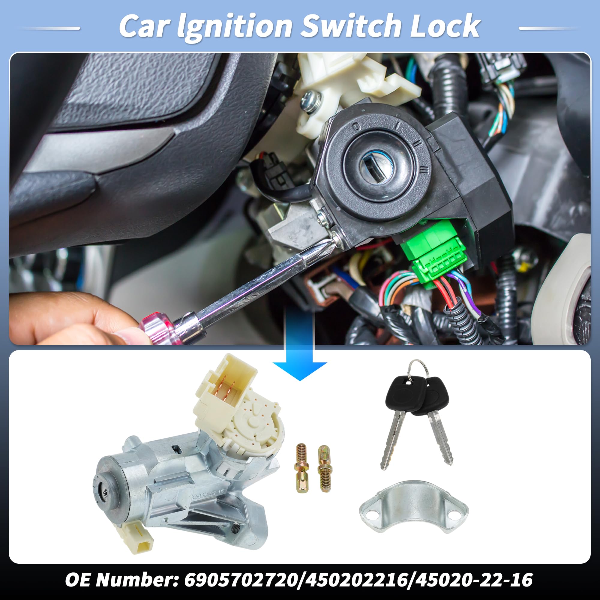 PARSKILO No.450202216/45020-22-16 Ignition Lock Cylinder for